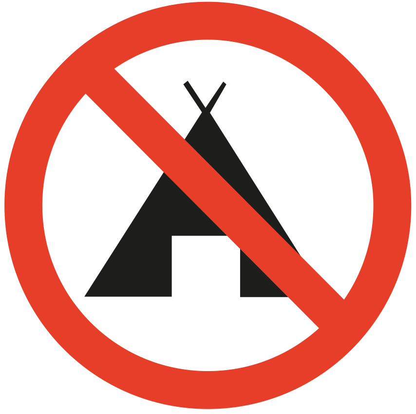 picto interdiction camping
