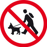 picto homme pas de chien